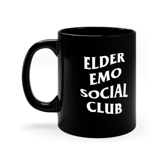 Elder Emo Social Club Black Mug