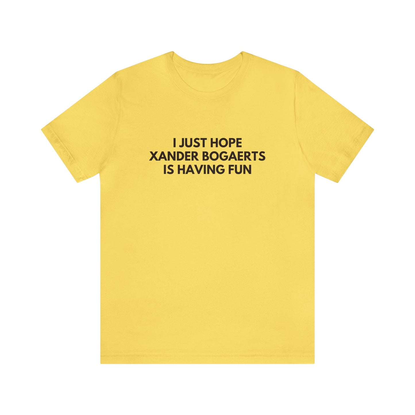 Xander Bogaerts Having Fun - Unisex T-shirt