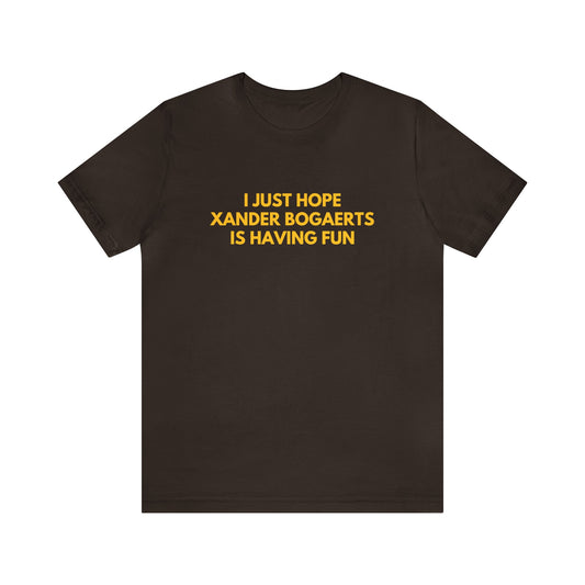 Xander Bogaerts Having Fun - Unisex T-shirt