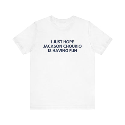 Jackson Chourio Having Fun - Unisex T-Shirt