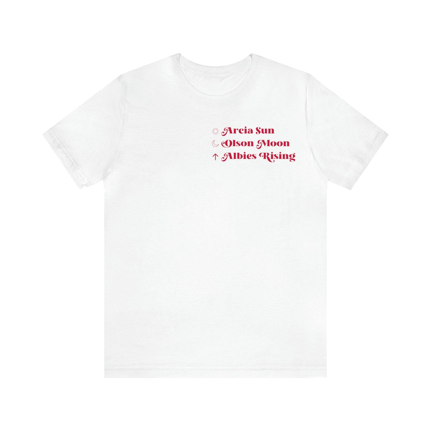 Atlanta Braves Astrology Chart, Infielder Edition - Unisex T-Shirt